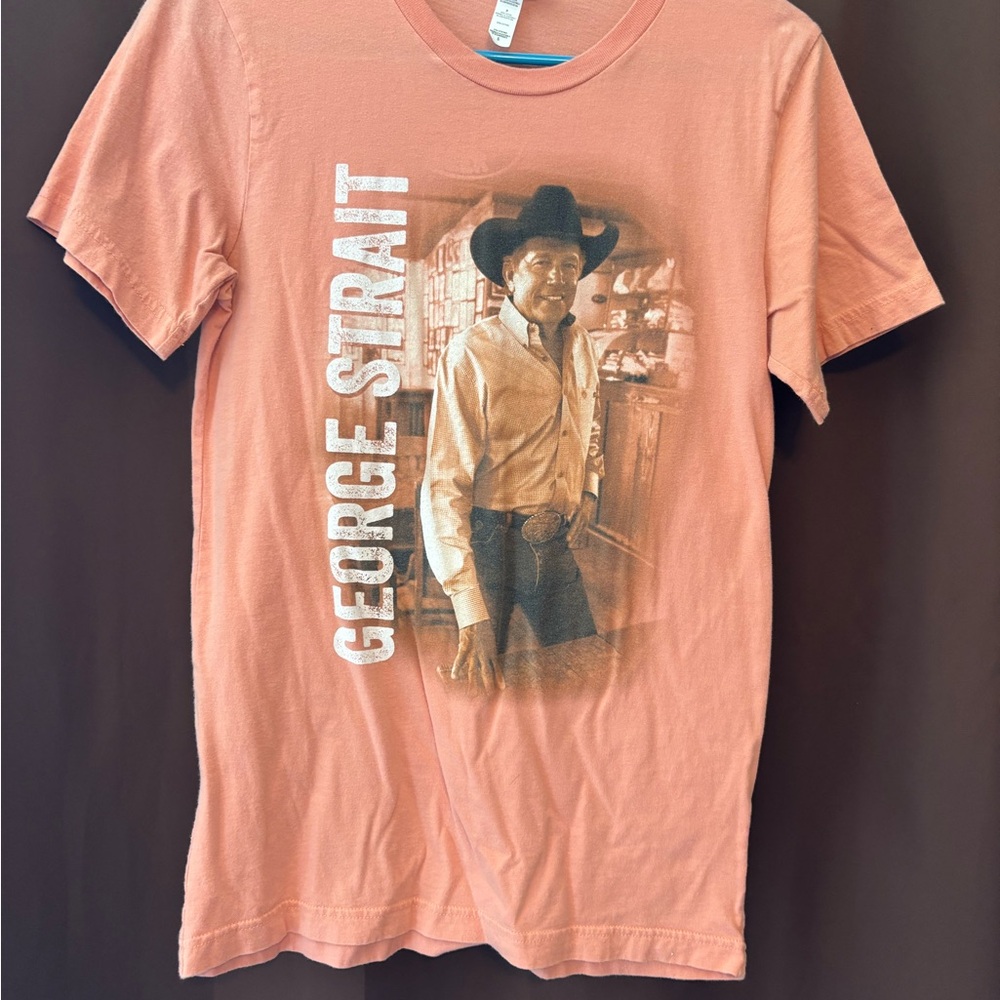 George Strait Tee - Salmon Pink